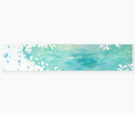 1800 × 370 mm / 岩絵具 水干絵具 楮紙 / mineral and dyed mud pigment, washi / 2023
