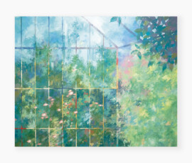 1620 × 1303 mm / 岩絵具 水干絵具 金箔 アルミ箔 パステル 高知麻紙 / mineral and dyed mud pigment, gold and aluminum leaf, pastel, washi / 2018