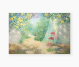 1940 × 1300 mm / 岩絵具 水干絵具 金箔 パステル 高知麻紙 / mineral and dyed mud pigment, gold leaf, pastel, washi / 2018