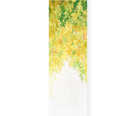 450 × 150 mm / 岩絵具 水干絵具 楮紙 / mineral and dyed mud pigment, washi / 2023