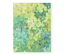 410 × 318 mm / 岩絵具 水干絵具 青金箔 楮紙 / mineral and dyed mud pigment, aokin leaf, washi / 2024